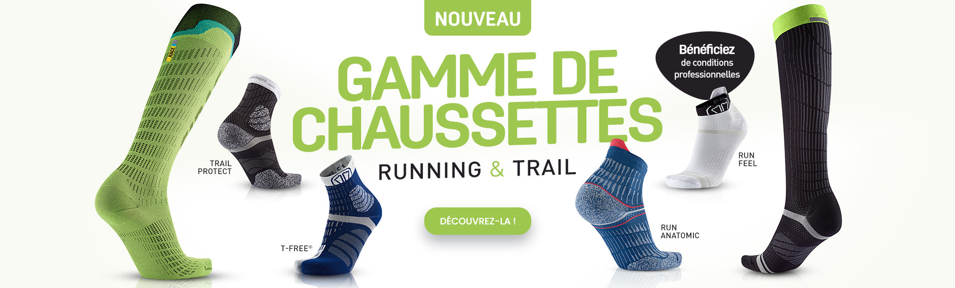 Nouveau : gamme de chaussettes running et trail !